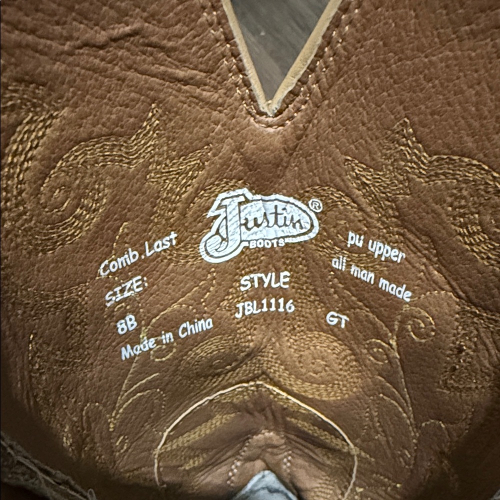 Justin Women’s Cowboy Boots - Picture 3 of 5